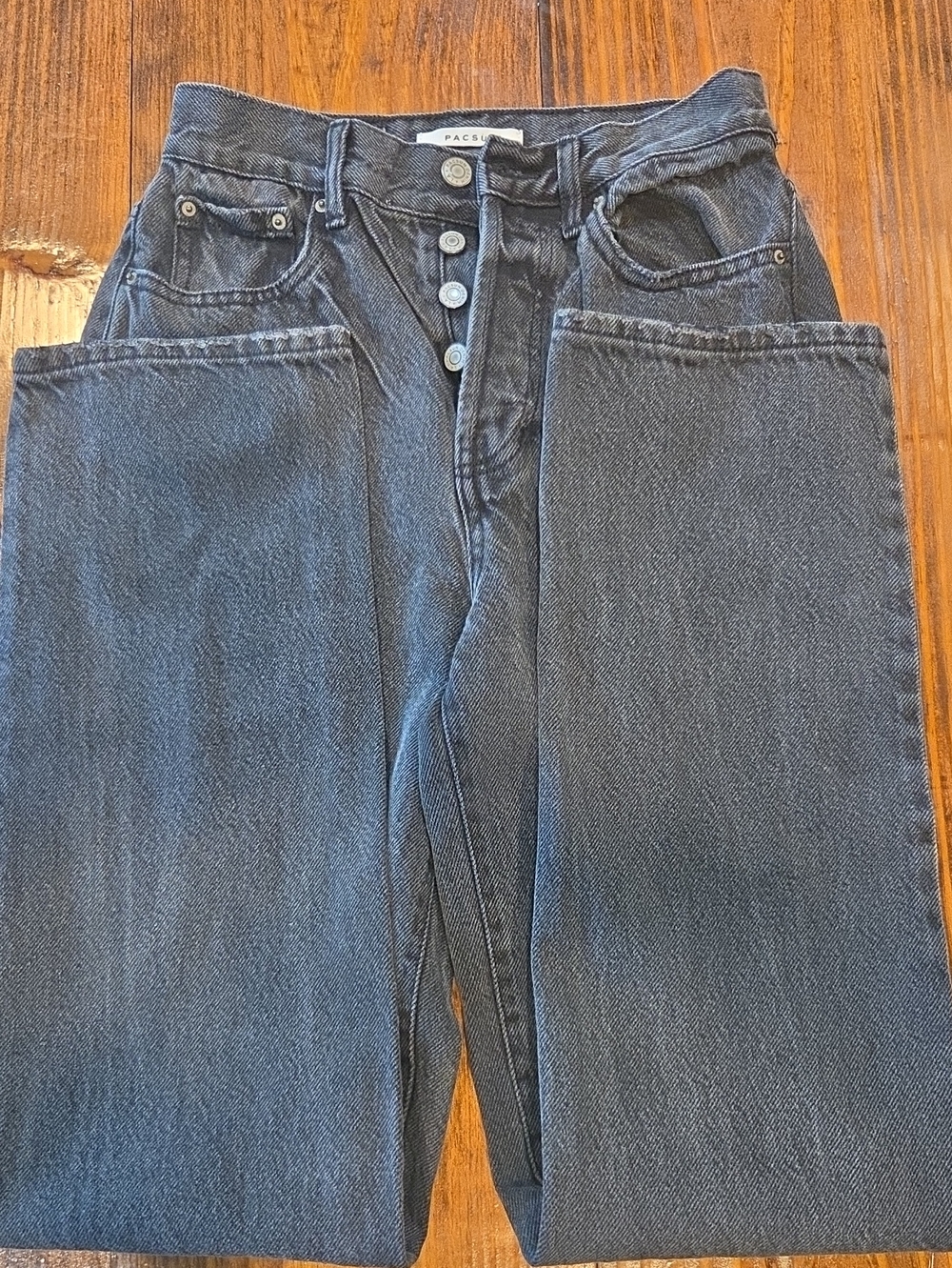 PacSun Dad Jeans - Dark Gray Wash